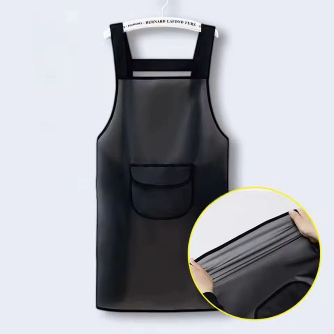 Transparent waterproof kitchen apron product