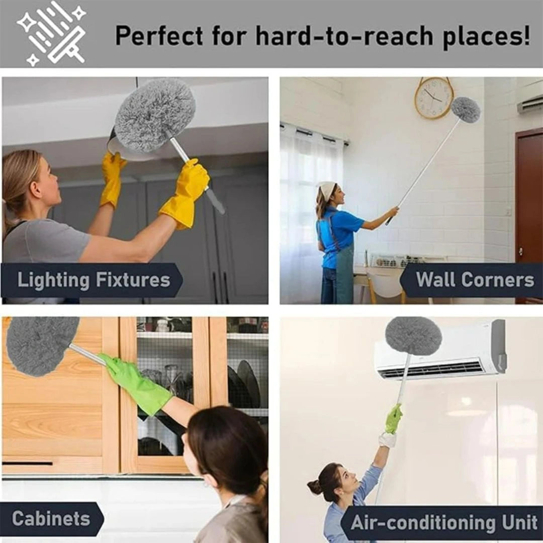 Round fan cleaner brush