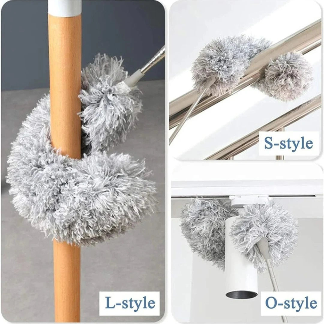 Cleaning table fan through grill with round brush